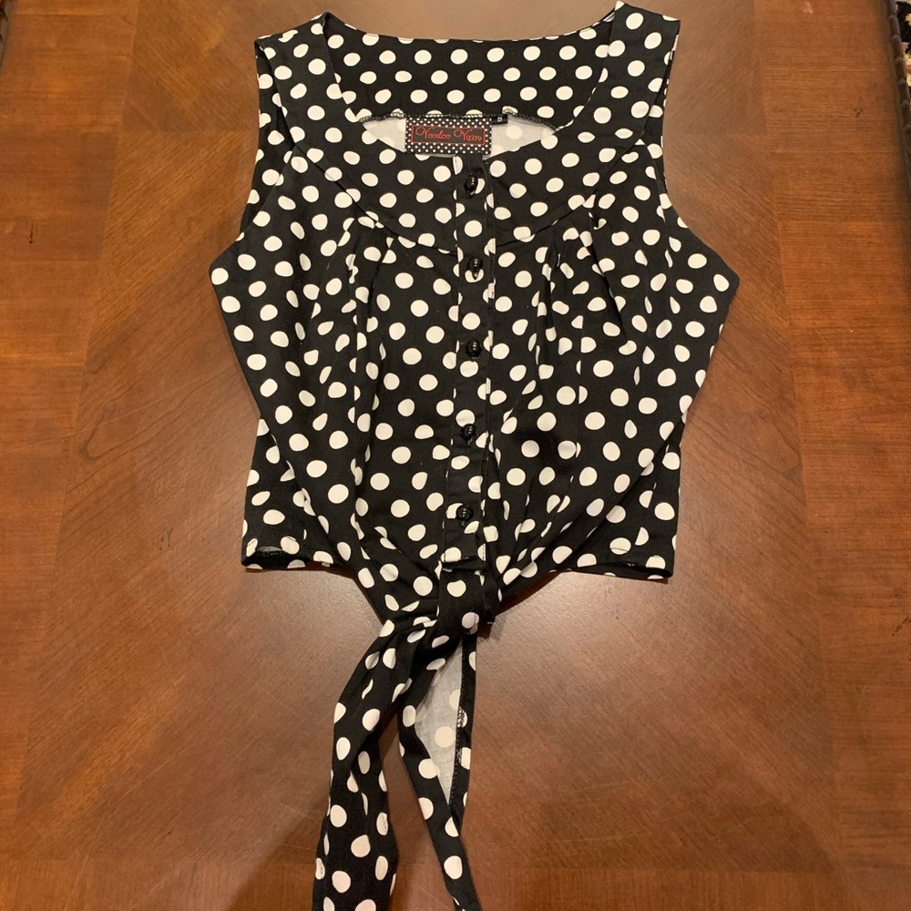 Cute Vintage Polka Dot Top